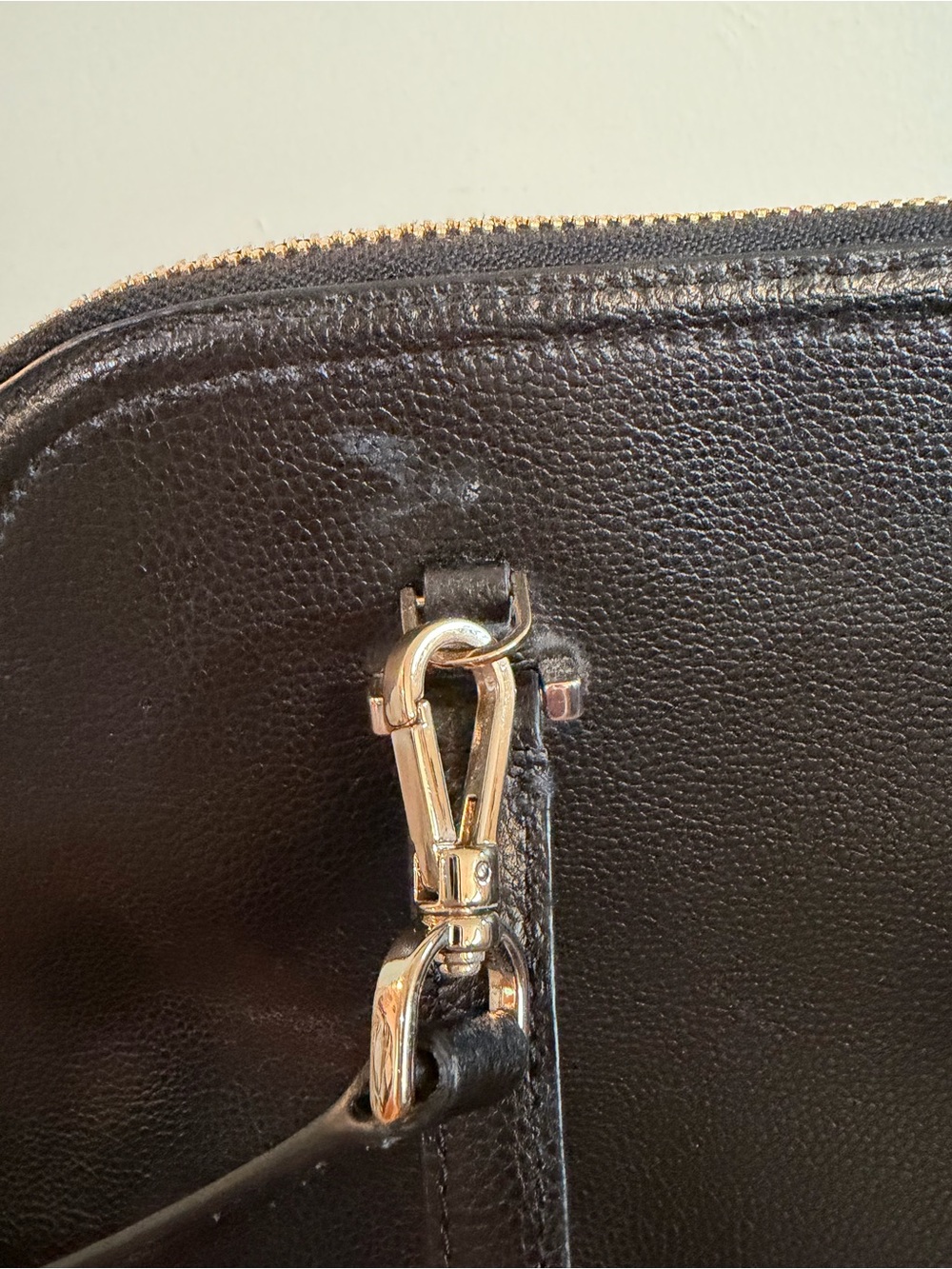 kate spade Black Leather Dome Satchel with Crossbody Strap - Picture 4 of 8